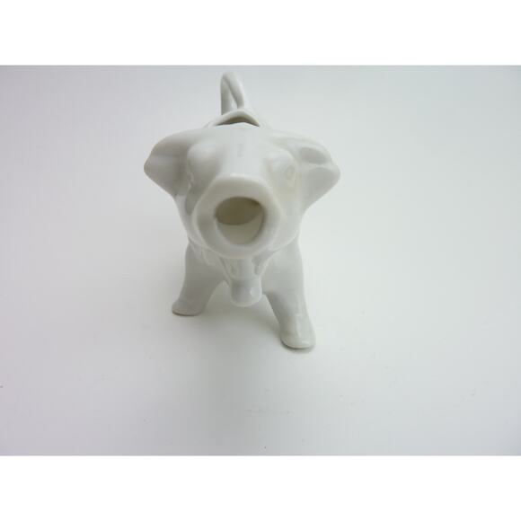 Vintage White Cow Creamer Funny Face - Picture 3 of 5